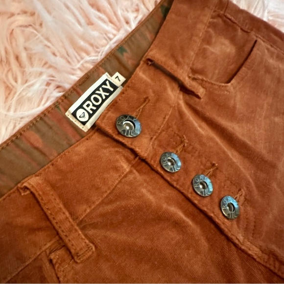 Roxy Corduroy Low Rise Cut Off Short Shorts - Picture 3 of 5
